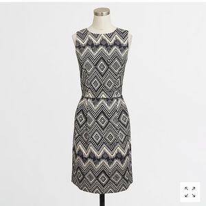 J. Crew Diamond print basketweave dress 16